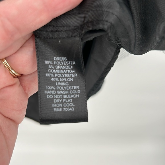 Jessica Howard Womens Portrait Collar Dress Sz 14W Black Witchy Whimsigoth Vamp - Picture 9 of 12